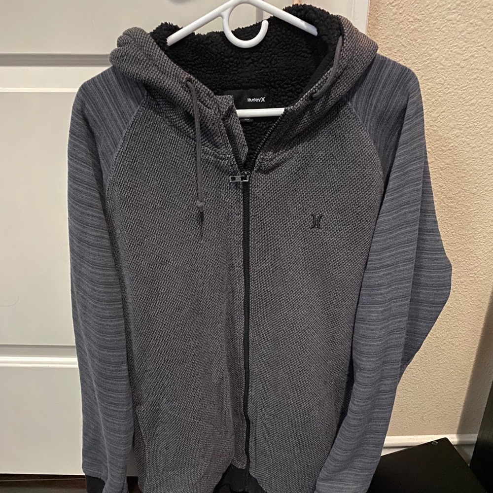 Hurley zip up fleece hoodie